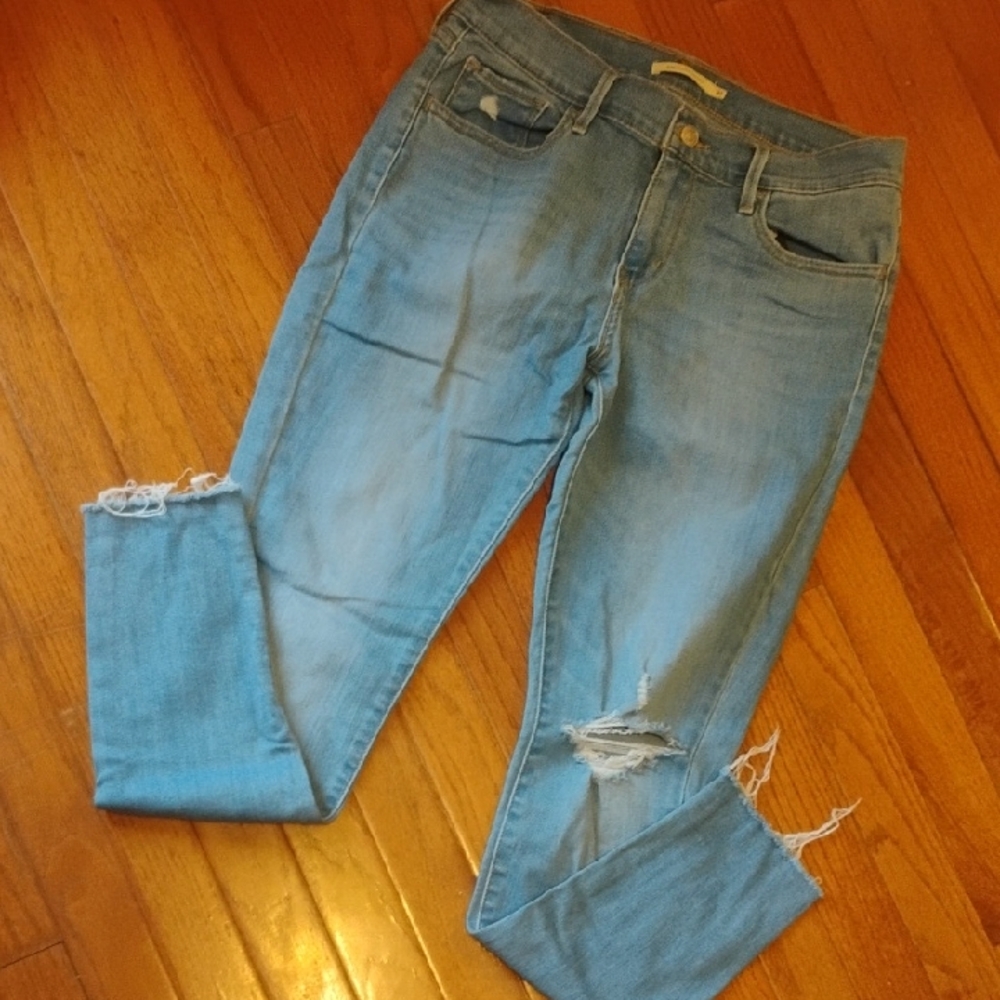 Levi's Light Blue Boyfriend Jeans